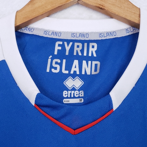 Authentic Iceland National Team Osk #10 Fyrir Island KSI Errea Soccer Jersey - Picture 5 of 12